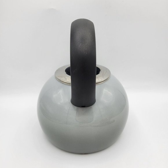 Chantal Classic Stovetop Tea Kettle Gray Ombre Illusion Whistling Pre-owned - Picture 2 of 12